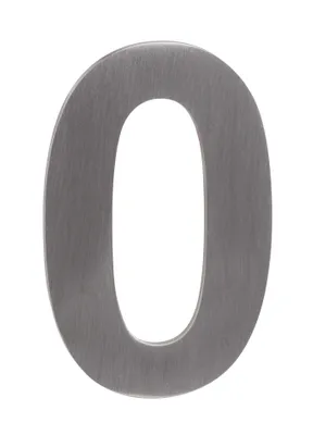 Obrázek produktu pro Samolepicí číslo "0", 50 mm, nerez, 50 x 1,5 mm