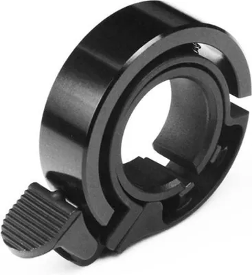 Image de CHPN - Sonnette pour vélo - Sonnette compacte pour vélo - Petite sonnette pour vélo - 15 mm - Noir - Sonnette - Accessoire pour vélo - Guidon fin - Sonnette étroite