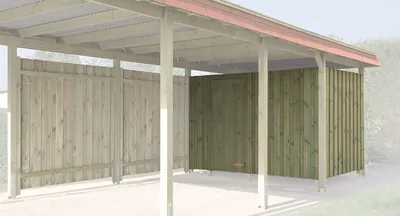 Produktbild von Geräteraum für Carports kdi, 20 mm B x T x H 181 x 270 x 210