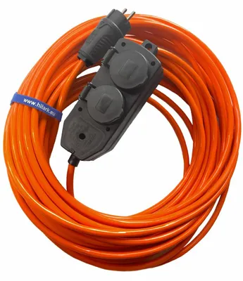 Produktbild von Verlängerungskabel H07BQ-F 3x2,5mm2 35m VERTEILER 4+1 ORANGE