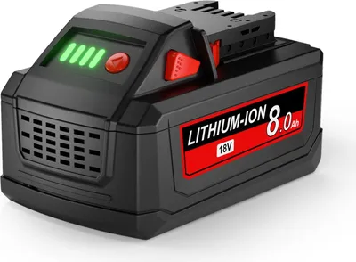 Image de Batterie 18V M18 - Batterie de remplacement pour outils électriques - Lithium-ion - 8Ah (8000mAh) - Compatible avec les modèles 48-11-1860/1850/1840 - 1 pièce