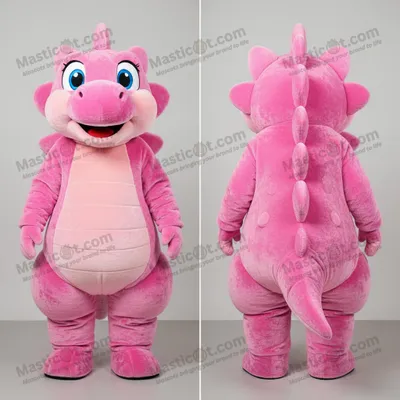 Immagine prodotto di Costume da mascotte MASTICOT dinosauro Stegosauro rosa