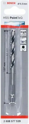Zdjęcie produktu dla Wiertło sześciokątne HSS PointTeQ 6,5 mm