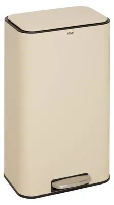 Produktbild von Rechteckiger treteimer „delta“ 30 l, lehmfarben - 5 five simply smart