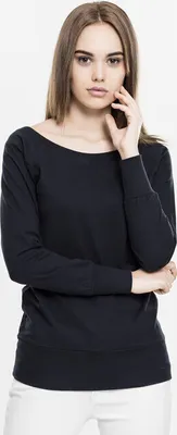 Obrázok produktu pre Urban Classics Dámske - WIDENECK Crewneck schwarz - L