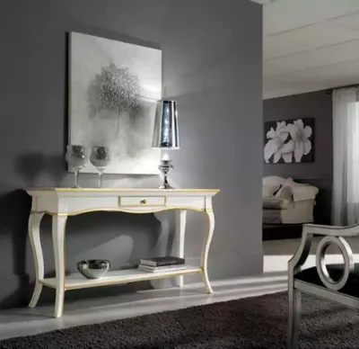 Produktbild von Konsolentisch Tisch Konsole Klassisch Sideboard Holz Luxus Weiß Design