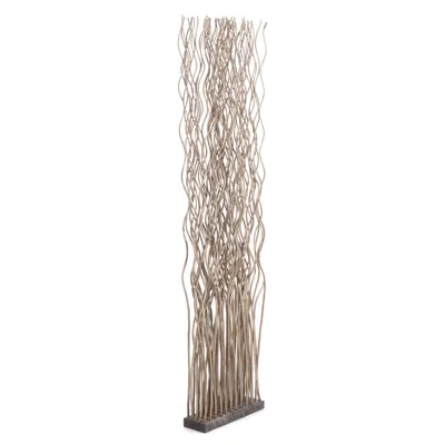 Obrázok produktu pre Rozdeľovač izieb "WAVE" | prútie, 170x40cm (VxŠ) | zástena, priečka | farba: sivá