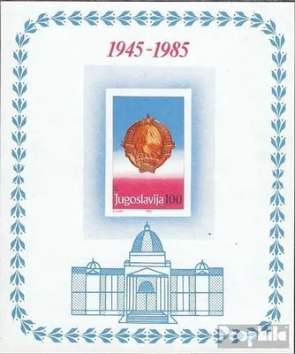 Produktbild von Briefmarken Jugoslawien 1985 Mi Block27 (kompl.Ausg.) postfrisch 40 Jahre Republik Jugoslawien