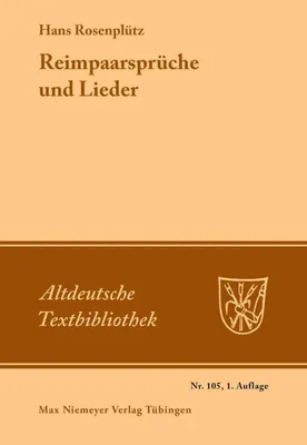 Produktbild von Reimpaarsprüche und Lieder