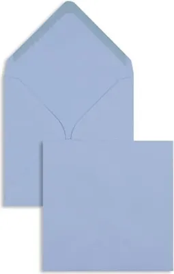 Produktbild von Briefumschläge 130x130mm 100g/qm gummiert VE=100 Stück blau