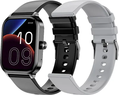 SPC Smartee Duo 3 - Smartwatch 1,93" AMOLED, Bluetooth-Anrufe, Batterielaufzeit bis zu 7 Tage | 100 Sportarten, IP68, Schwarz/Grau