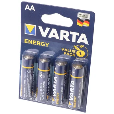 Obrázek produktu pro Varta Energy Alkaline baterie AA 4 kusy v blistru