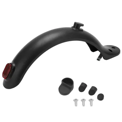 Image de Garde-boue arrière avec crochet et feu arrière pour Xiaomi Mijia M365, accessoire, noir