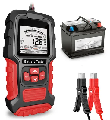 Batterietester 12V/24V, 200-2000 CCA, digital, LCD-Display