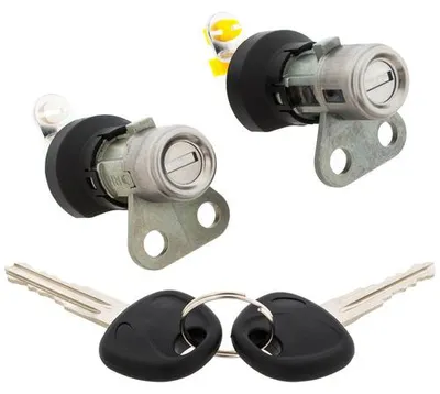 Image de Cylindre de serrure de porte, avant, gauche/droite, avec clés, pour Hyundai H100, de 1993 à 2007