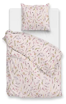 Produktbild von Zohome Pink Bettbezug Paco - 135x200 cm + 1 Kissenbezug - Hergestellt aus 100% Baumwolle