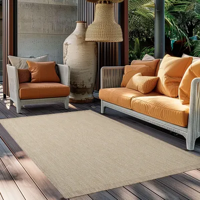 Produktbild von Giza outdoor balkonteppich rechteckig 160x230cm beige