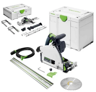 Produktbild von Festool Tauchsäge TS 60 KEBQ-Plus Führungsschienen FS1400/2 Zubehör Set FS-SYS/2