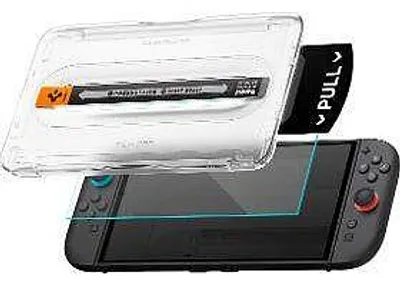 Obrázok produktu pre Spigen Glas'tR EZ Fit Pro, Ochrana displeja, Nintendo Switch 2, Priehľadná, Temperované sklo, 9H, 1 kusov