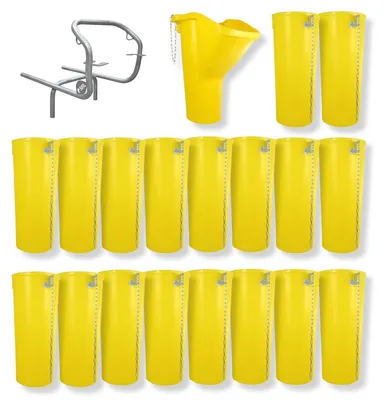 Produktbild von Sirl Profi XXL Bauschuttrutsche Schuttrutschen Schuttrohr SET (20-tlg. 20,03m)