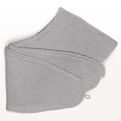 Produktbild von Stillkissenbezug Musselin 190x30 aus 100%  Baumwolle Taupe