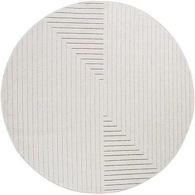 Imagen del producto de Nova Luo alfombra pelo corto redondo Ø 200cm crema