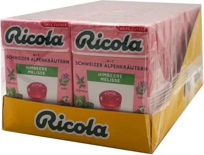 Produktbild von Ricola Himbeer Melisse Bonbons, 20x 50g