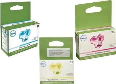 Obrázek produktu pro Sada 3 ks originálních dílů Dell Series 31 14N1710 14N1714 14N1718 pro V525W V725W N618W
