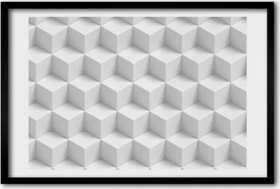 Produktbild von Bild 60x40 MDF-Rahmen, Wandkunst 3D-Abstraktion