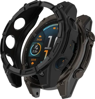 Zdjęcie produktu dla INF Tactix 8 Czarne etui ochronne TPU dla Garmin 51mm Solar Czarny