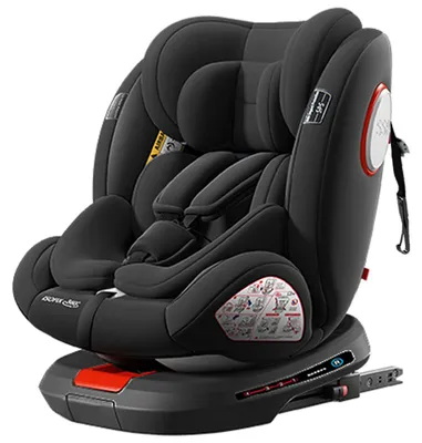 Produktbild von Kindersitz, 360° Drehung, verstellbare Neigung, L007-SCHWARZ