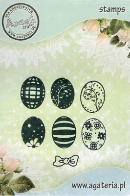 Image de Tampon - Pisanki mini - set de 6pcs - Agateria