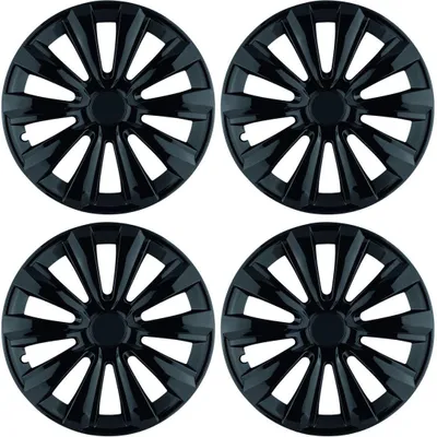 Produktbild von Radkappen Radzierblenden Delta 15" Schwarz 4tlg, Radabdeckung, Zierblenden, Zierkappen, Radblenden, Felgen