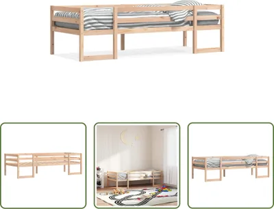 Produktbild von The Living Store Kinderbett 80x200 cm Massivholz Kiefer