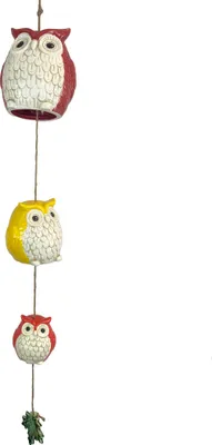 Produktbild von abc HOME | Windspiel Eulen | Keramik