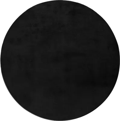 Produktbild von Homebyhome Flauschiger Hochflor Teppich Einfarbig - Kunstfell Look, Plüschig & Superweich für Wohnzimmer, Grösse: 160 cm Rund