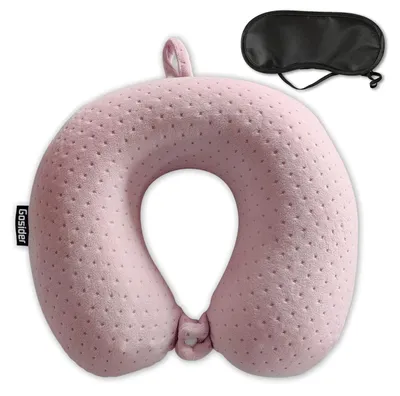 Image de Coussin de voyage en forme de U - Mousse à mémoire pour un soutien optimal