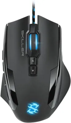 Zdjęcie produktu dla Ergonomiczna mysz do gier z podświetleniem RGB i programowalnymi przyciskami - optyczna mysz o rozdzielczości 10800 DPI