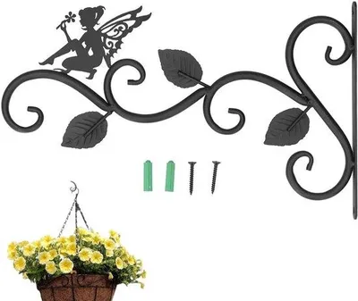 Immagine prodotto di Gancio decorativo da giardino 305 cm - Anello in ferro per vaso - Decorazione per soggiorno e balcone