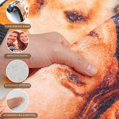 Immagine prodotto di Tappetino personalizzato con foto, dimensioni 40 x 60 cm