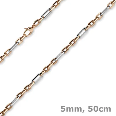 5mm-Collier-Phantasiekette-585-Gold-weiß-rot-50cm