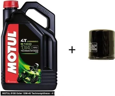 Produktbild von Motorenöl MOTUL 5100 10w40 4L + Ölfilter für für YAMAHA YZF R1 RN01 RN04 RN09
