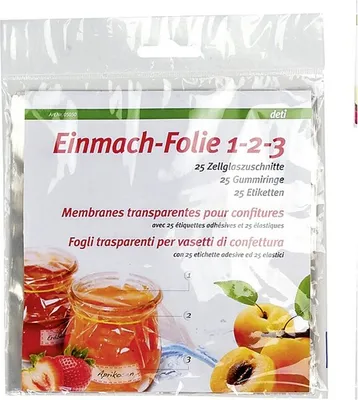 Produktbild von Deti Einmach-Folien 1-2-3 Komplett, transparent/transparent, 75-teilig (1 Set)