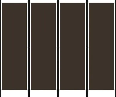 Obrázek produktu pro vidaXL 4-dílný dělič místností hnědý 200x180 cm - Dělič místností