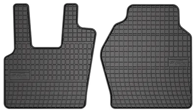 Produktbild von Gummi-Fußmatten Vorne für Scania R 2015- – 2-tlg, Schwarz, passgenau – Wielganizator SolidPRO