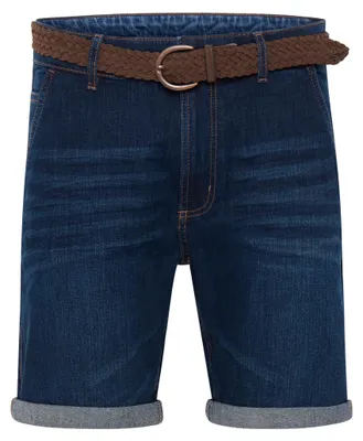 Produktbild von INDICODE IDQuincy Herren Jeans Shorts Kurze Denim Hose mit Gürtel aus Stretch-Material Regular Fit