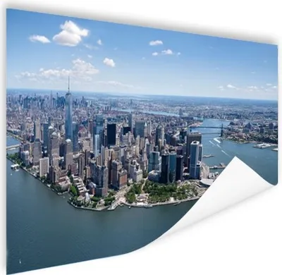 Produktbild von MuchoWow® Poster New York - USA - Skyline 120x80 cm - Bilder
