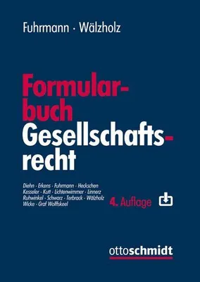 Produktbild von Formularbuch Gesellschaftsrecht