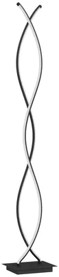 Produktbild von Stehlampe dimmbar moderne Doppelspirale Stehleuchte LED-Lichtquelle Schwarz