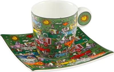 Zdjęcie produktu dla Goebel Pop Art James Rizzi "Crosstown Traffic - Espressotasse" - 10,50 / 10,50 / 6,50